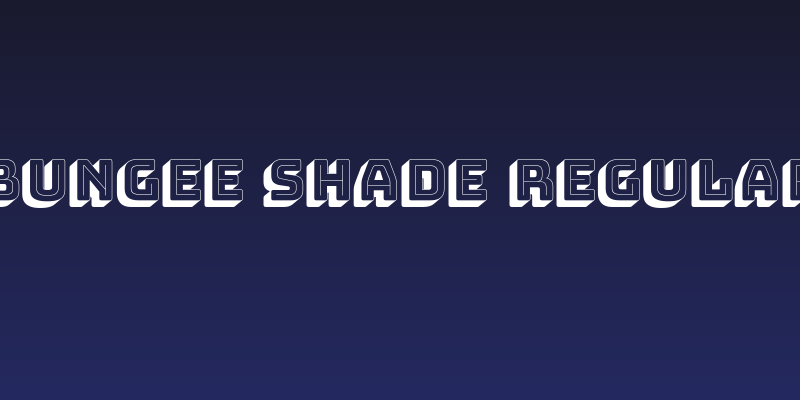 Bungee Shade Regular Social Header