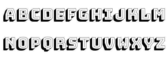 Bungee Shade Regular Font LOWERCASE