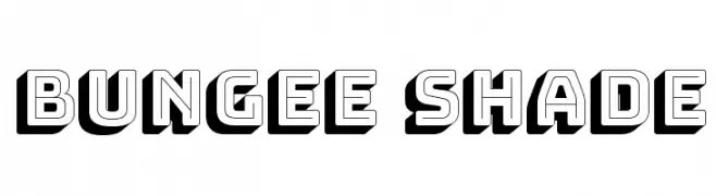 Bungee Shade  Fuentes Gratis Descargar