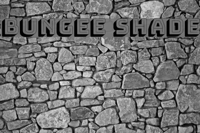 Bungee Shade Font examples