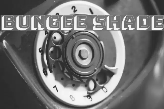 Bungee Shade Font examples