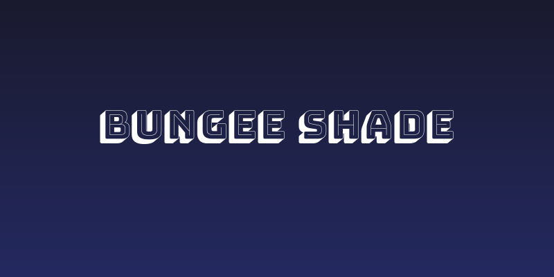 Bungee Shade Social Header