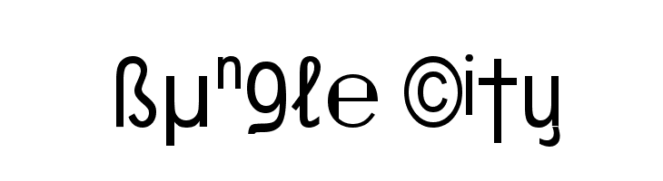 Bungle City  フリーフォントのダウンロード