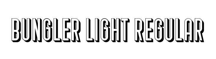 Bungler Light Regular  フリーフォントのダウンロード