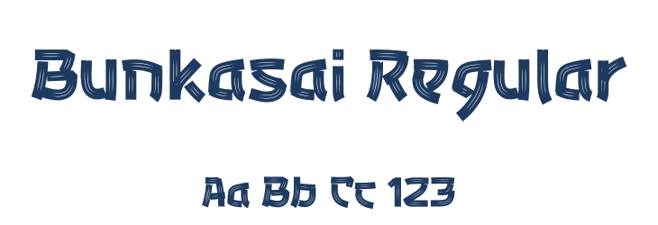 Bunkasai Regular Font Preview