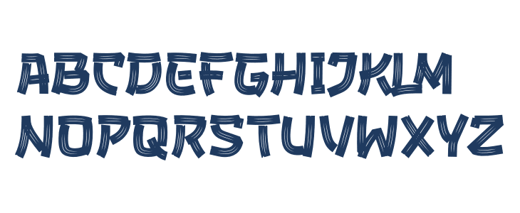 Bunkasai Regular Uppercase