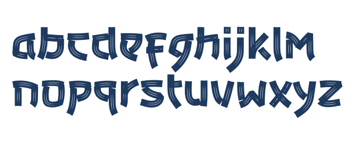 Bunkasai Regular Lowercase