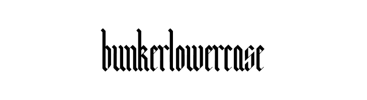 Bunker Lowercase  नि: शुल्क फ़ॉन्ट्स डाउनलोड