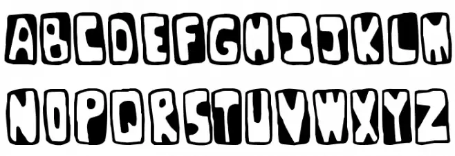 Bunker Schriftart Groß