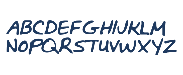 BunnigrrrlshandwritingYOFF Uppercase