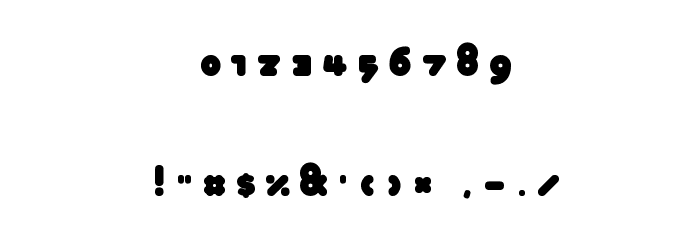Bunny Alphabet Font OTHER CHARS