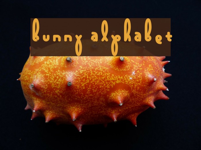 Bunny Alphabet Font examples