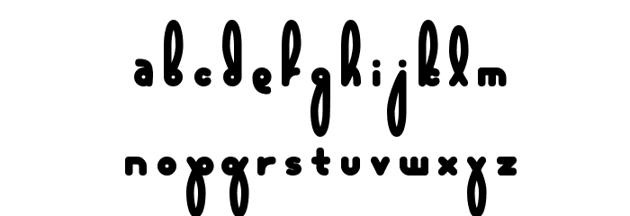 Bunny Alphabet Font LOWERCASE