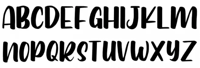 Bunny Baby Schriftart Kleinbuchstaben