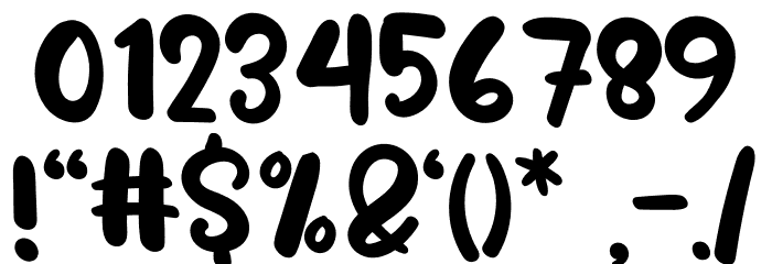 Bunny Bear Font OTHER CHARS