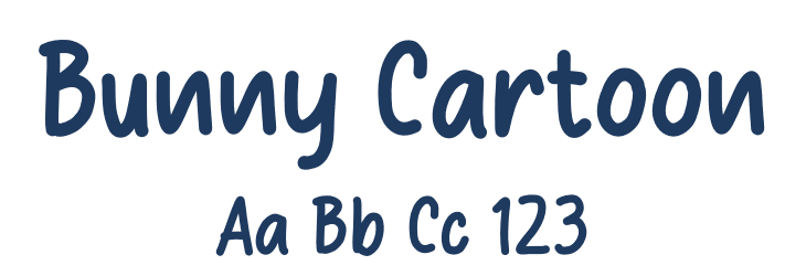 Bunny Cartoon Font Preview