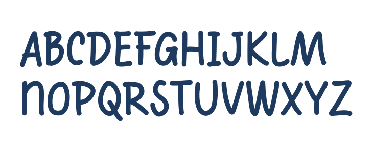 Bunny Cartoon Uppercase