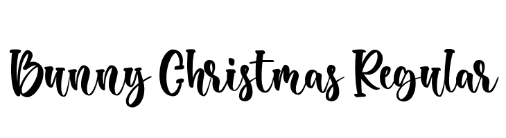 Bunny Christmas Regular  Frei Schriftart Herunterladen