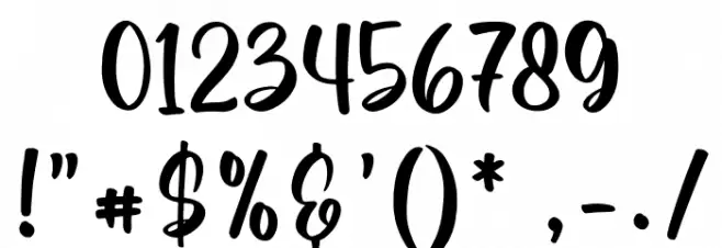 Bunny Christmas Regular Font OTHER CHARS