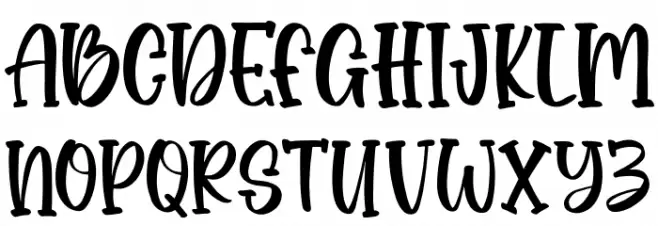 Bunny Christmas Regular Font Litere mari