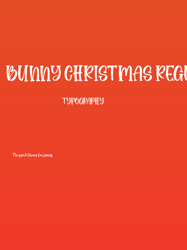 Bunny Christmas Regular Poster