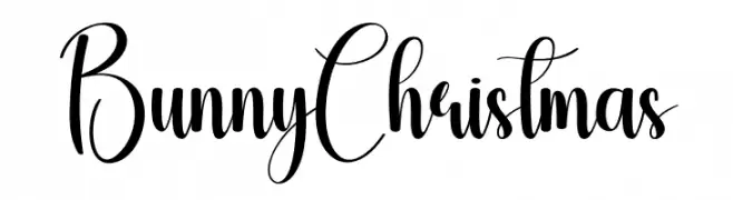 Bunny Christmas Schriftart