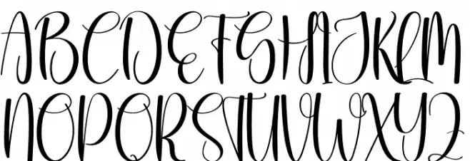 Bunny Christmas Schriftart Groß