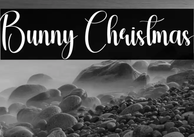 Bunny Christmas Schriftart examples