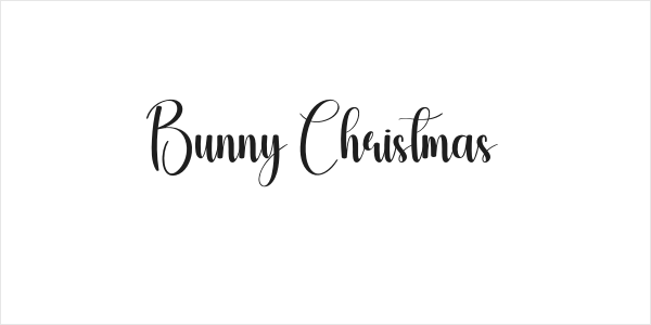 Bunny Christmas Logo