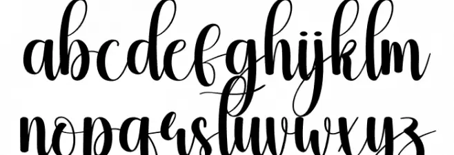 Bunny Christmas Schriftart Kleinbuchstaben