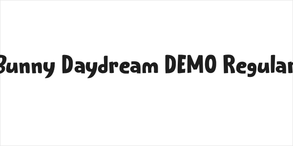 Bunny Daydream DEMO Regular Logo