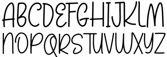 Bunny Doll Schriftart Groß