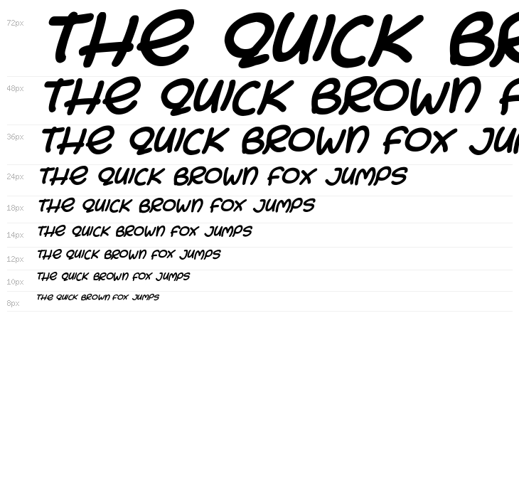 Bunny Ears Italic Waterfall