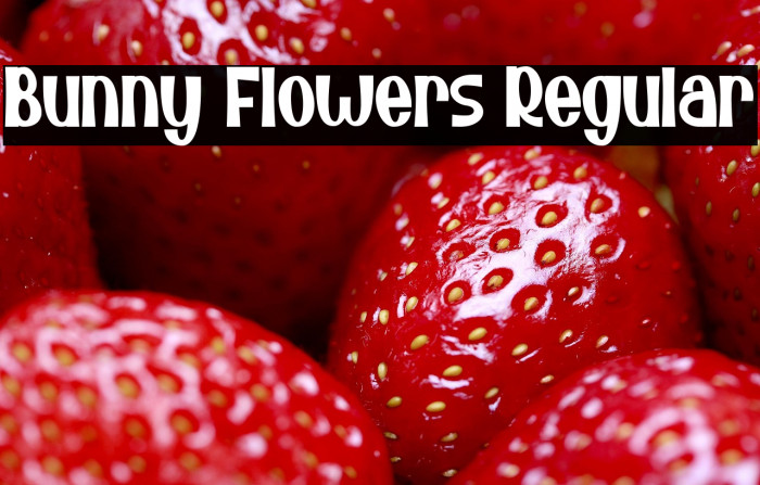 Bunny Flowers Regular Example 3