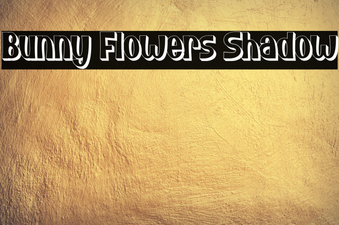 Bunny Flowers Shadow Example 2