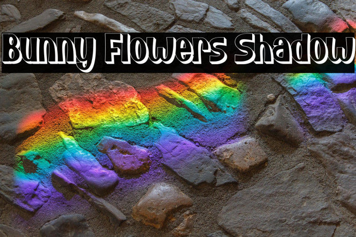 Bunny Flowers Shadow Example 3