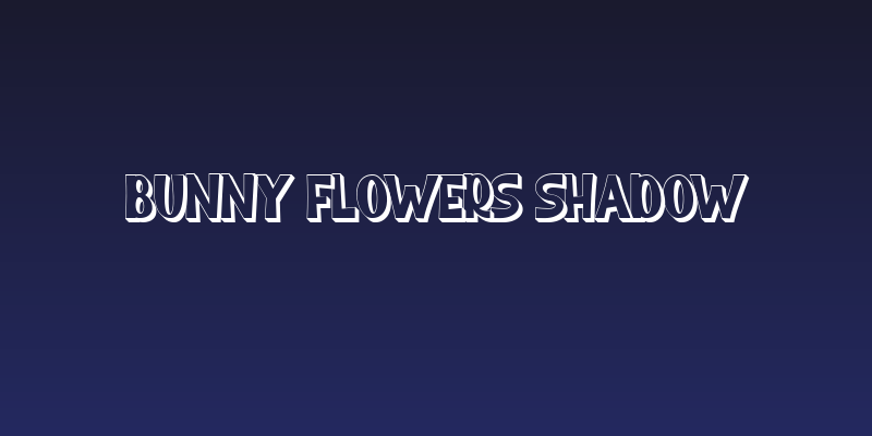 Bunny Flowers Shadow Social Header