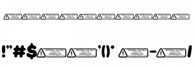 Bunny Gloff PERSONAL USE ONLY! Polices AUTRES CHARS