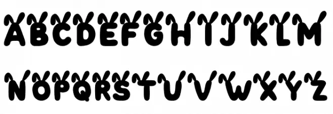 Bunny Gloff PERSONAL USE ONLY! Polices MAJUSCULES