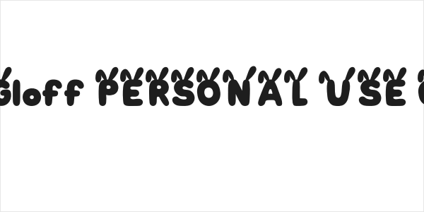 Bunny Gloff PERSONAL USE ONLY! Logo