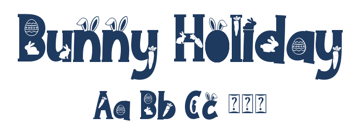 Bunny Holiday Font Preview