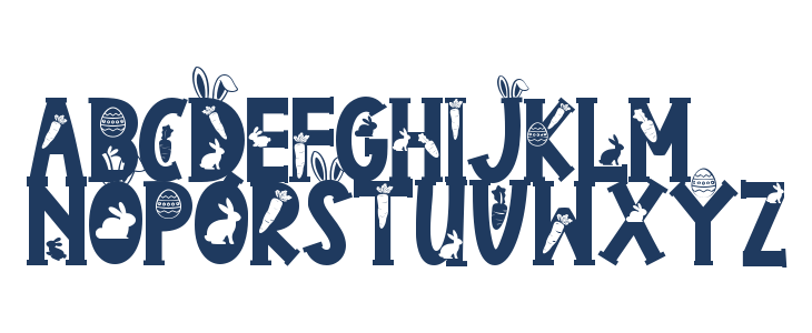 Bunny Holiday Uppercase