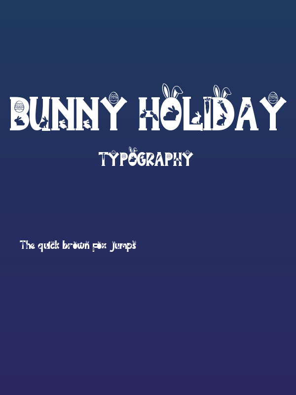 Bunny Holiday Poster