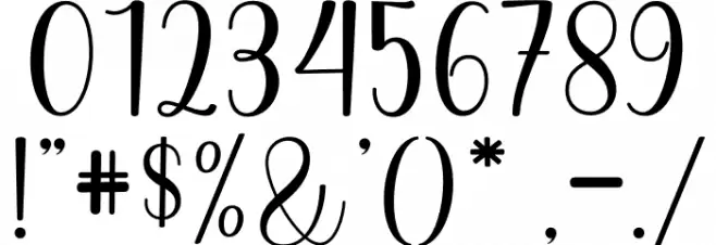 Bunny Honey Font OTHER CHARS