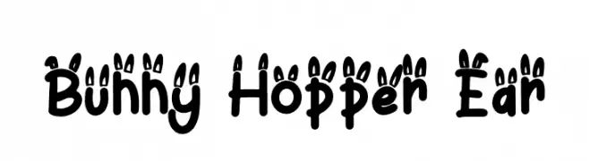 Bunny Hopper Ear  Frei Schriftart Herunterladen
