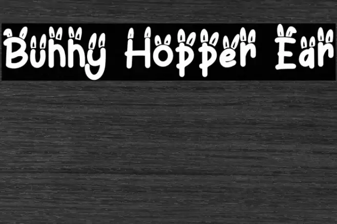 Bunny Hopper Ear Font examples