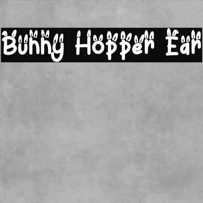 Bunny Hopper Ear Font examples