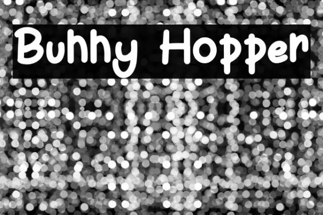 Bunny Hopper Font examples