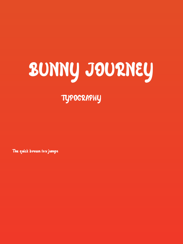 Bunny Journey Poster