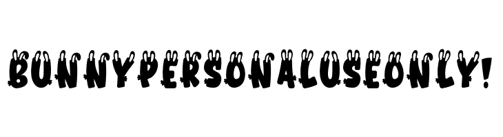 Bunny PERSONAL USE ONLY!  Frei Schriftart Herunterladen